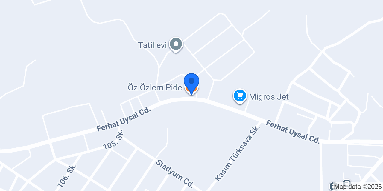 Öz Özlem Pide konumu