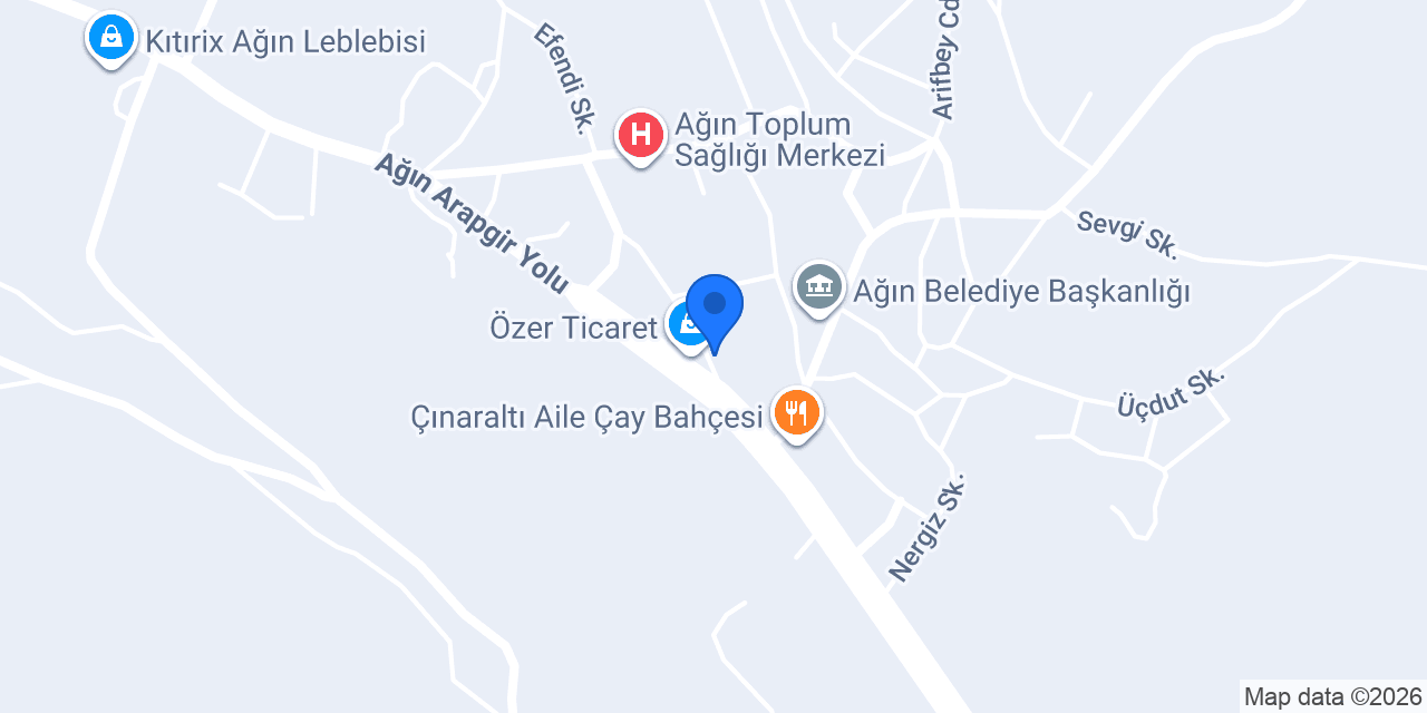 Ağın İlçe Emniyet Müdürlüğü konumu