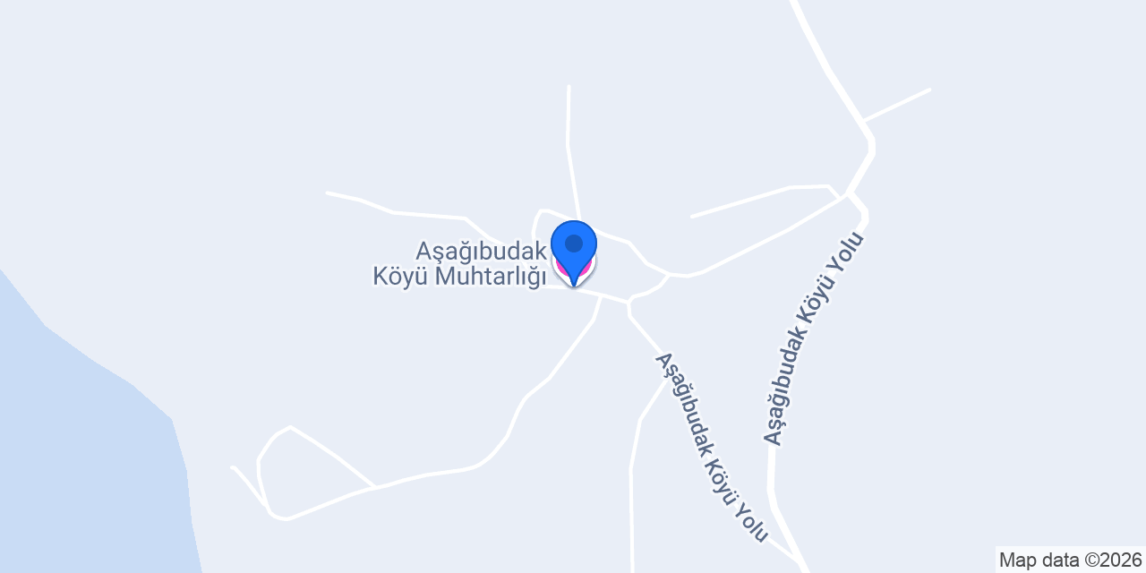 Aşağıbudak Köyü Muhtarlığı konumu