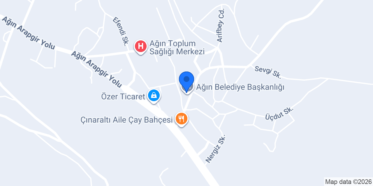 Ağın Belediye Başkanlığı konumu