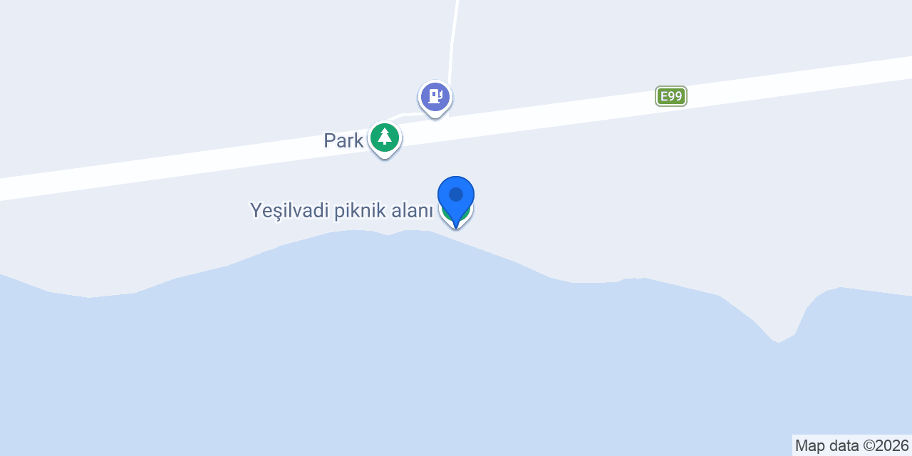 Yeşilvadi piknik alanı konumu