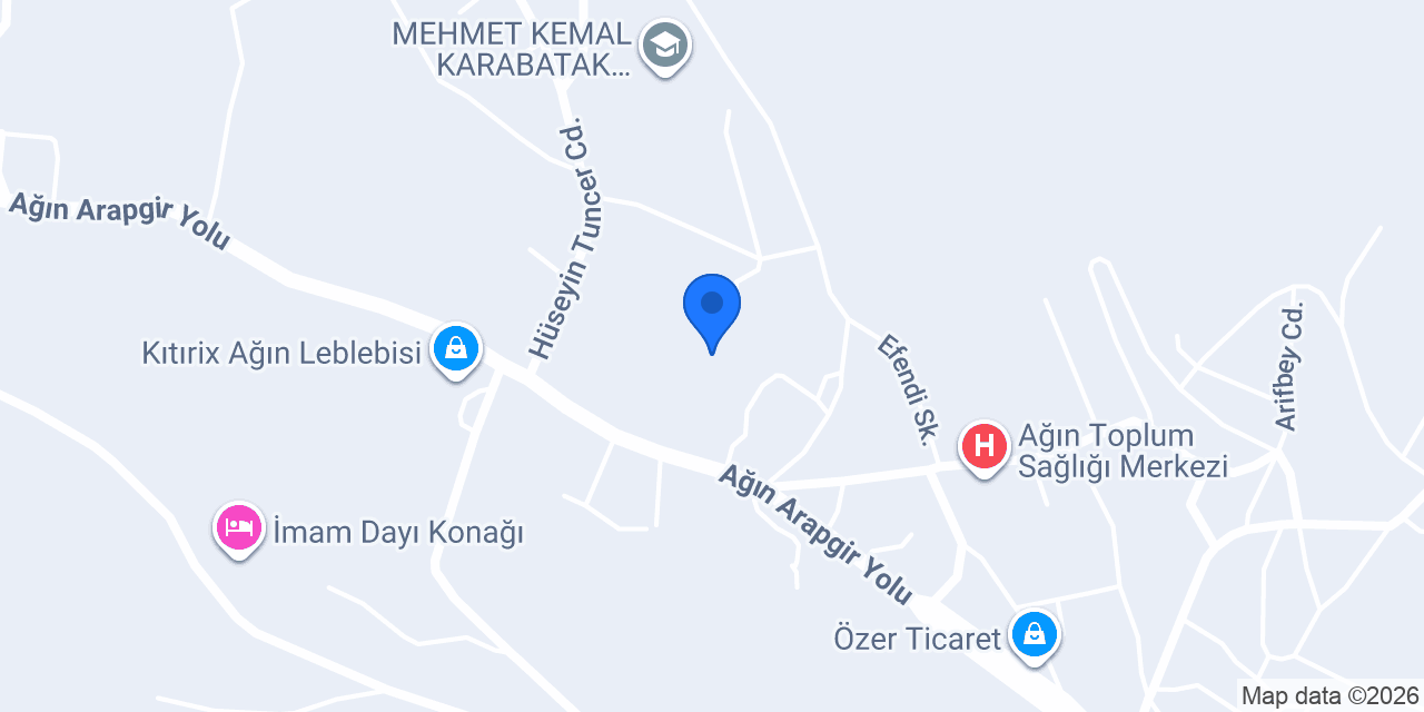 Ağın Halk Eğitimi Merkezi konumu