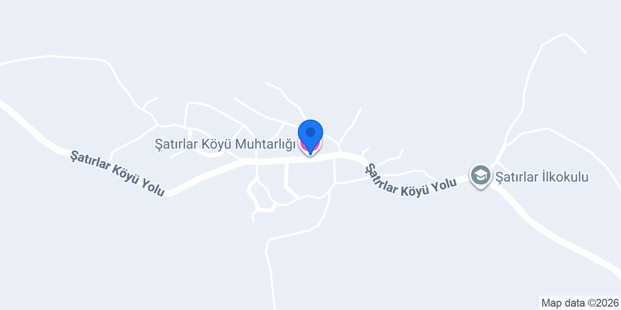 Şatırlar Köyü Muhtarlığı konumu