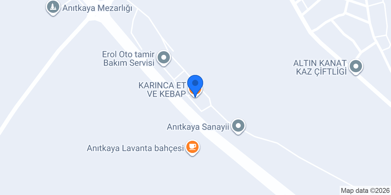 KARINCA ET VE KEBAP konumu