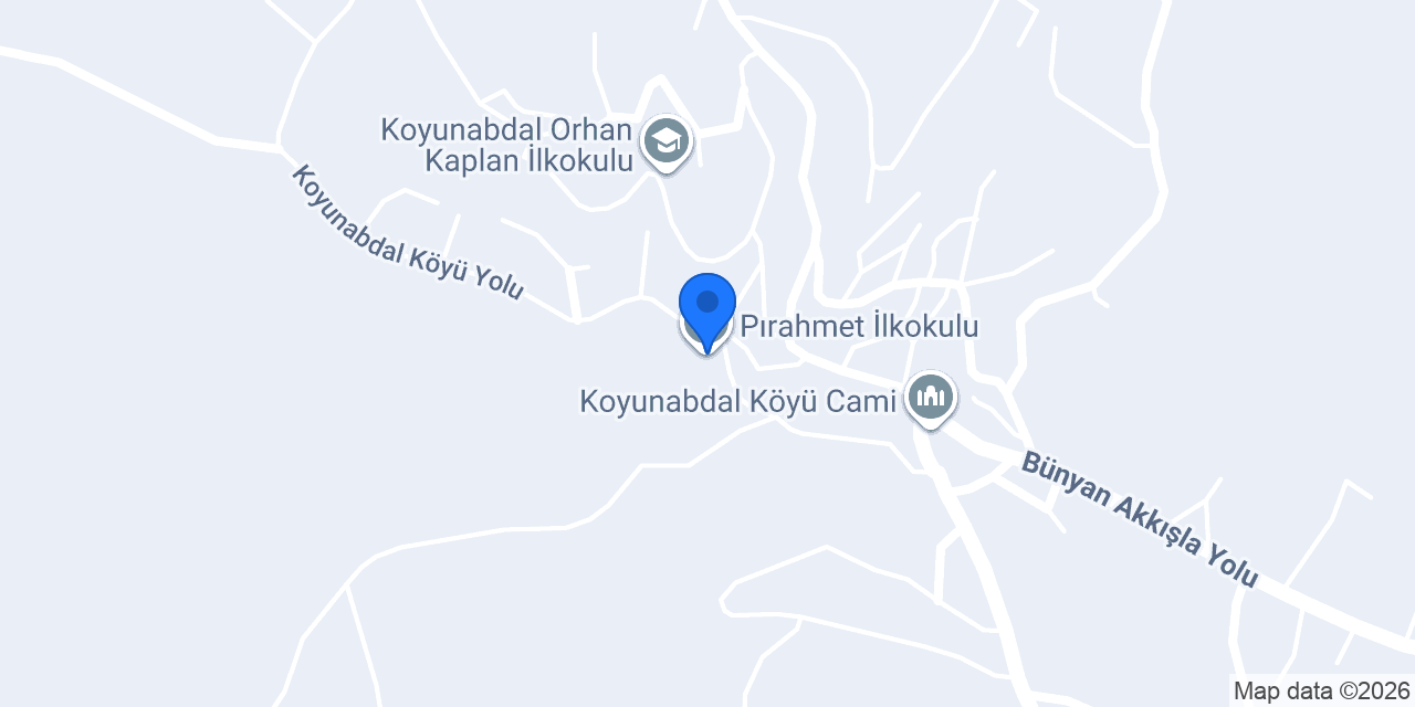 Pırahmet İlkokulu konumu