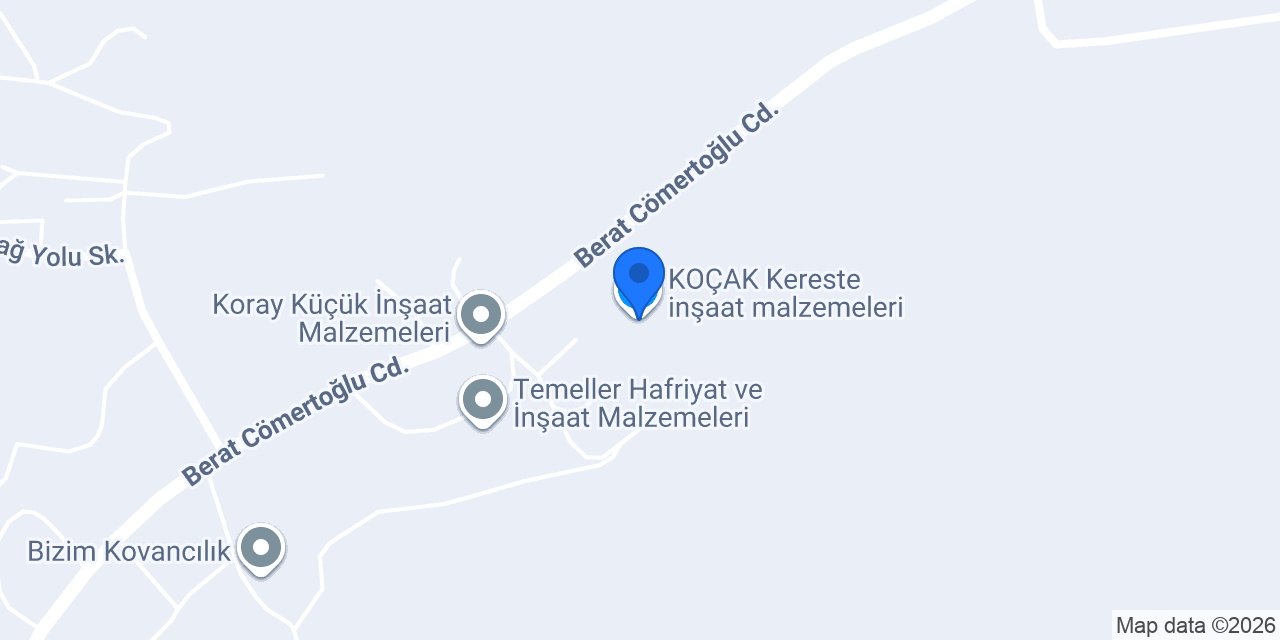 KOÇAK Kereste inşaat malzemeleri konumu