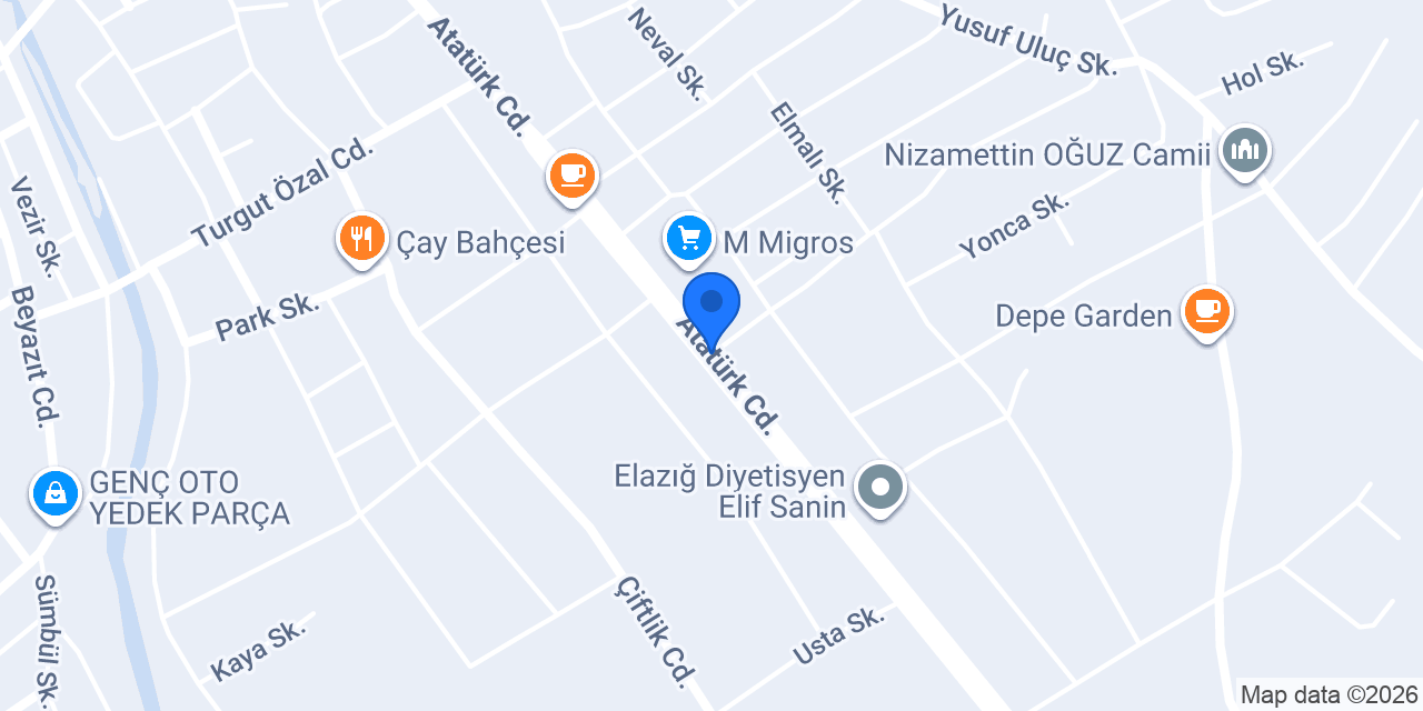 Özen Mobilya Mağazası konumu