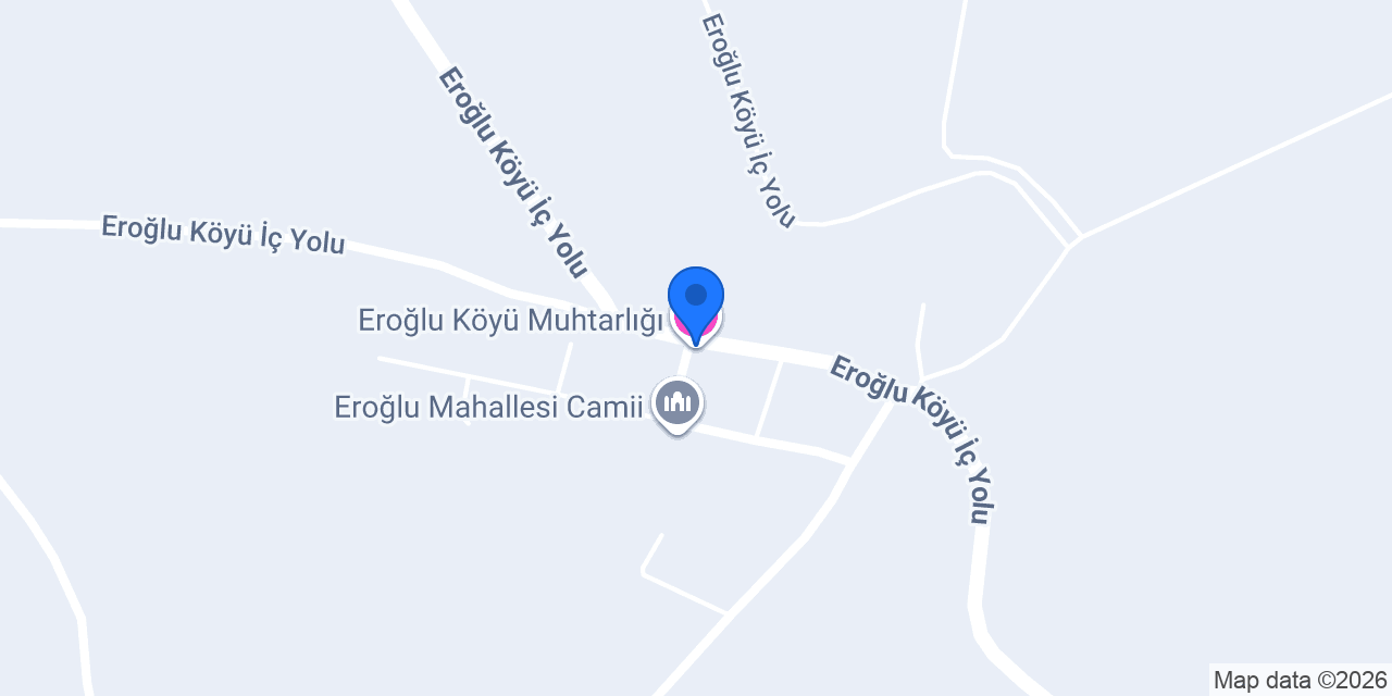 Eroğlu Köyü Muhtarlığı konumu