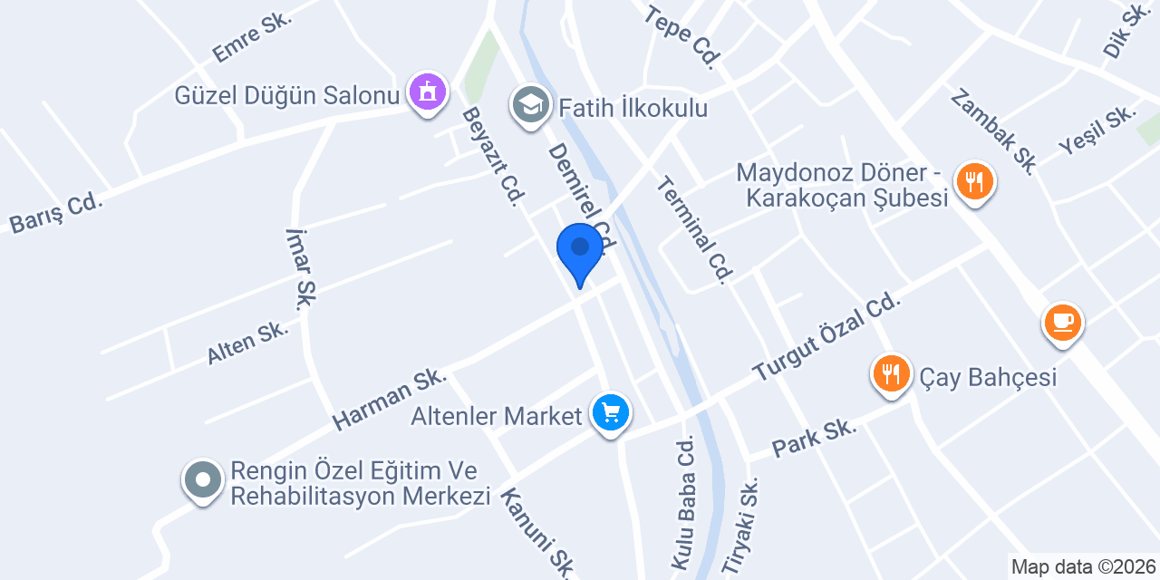 KARAKOÇAN APART OTEL konumu