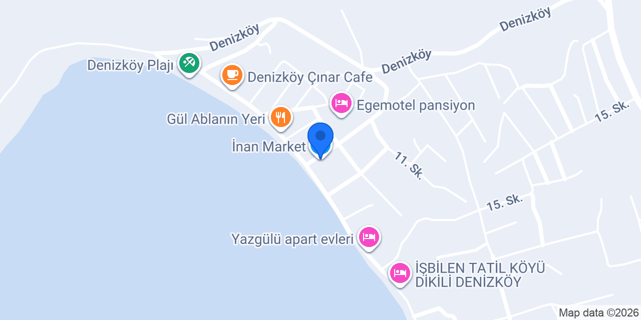 İnan Market konumu