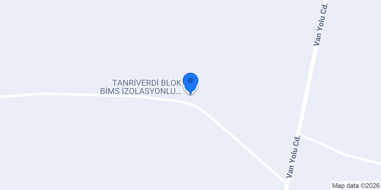 TANRİVERDİ BLOK BİMS İZOLASYONLU HAFİF YAPI ELEMANLARI konumu
