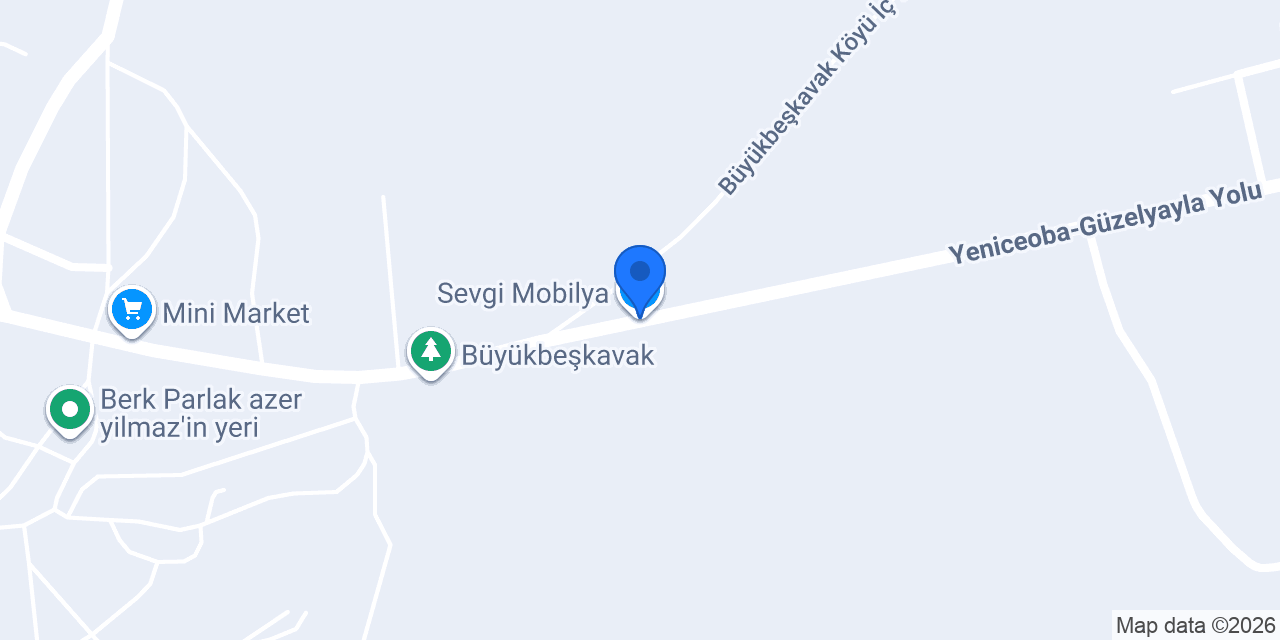 Sevgi Mobilya konumu