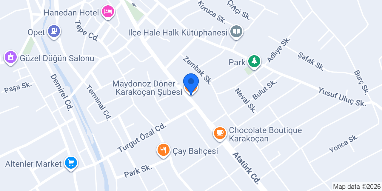 Maydonoz Döner - Karakoçan Şubesi konumu