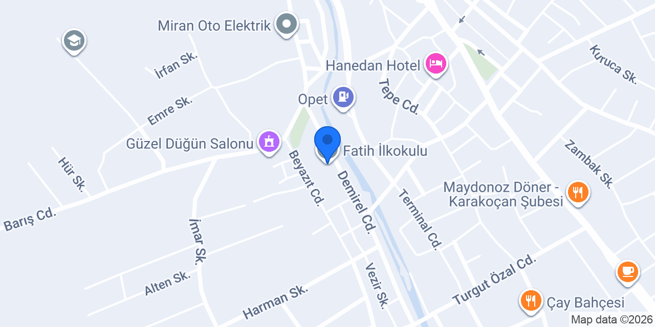 Fatih İlkokulu konumu
