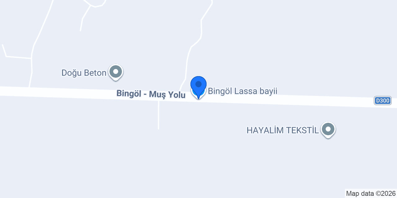 Bingöl Lassa bayii konumu