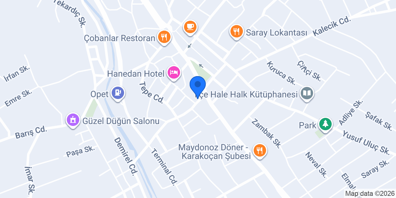 Oses Çiğ Köfte konumu