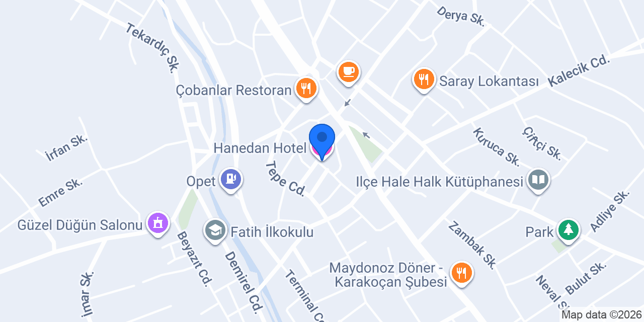 Hanedan Hotel konumu