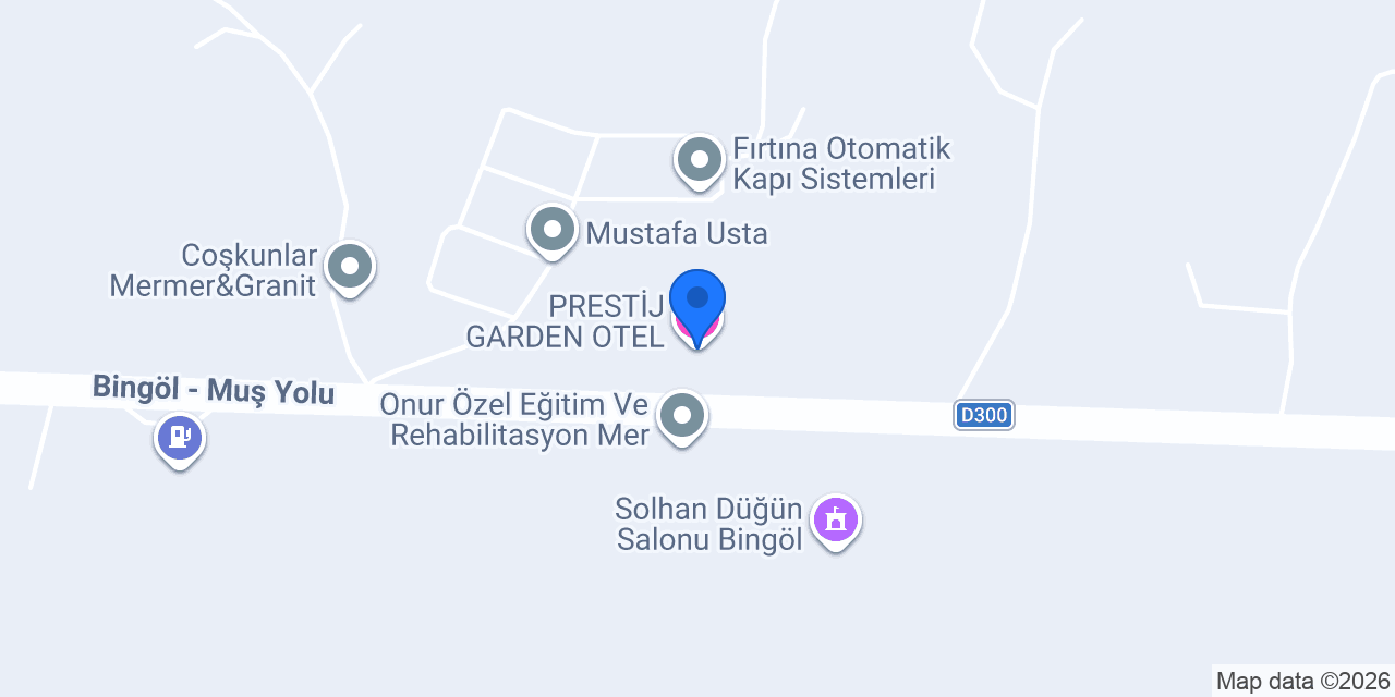PRESTİJ GARDEN OTEL konumu