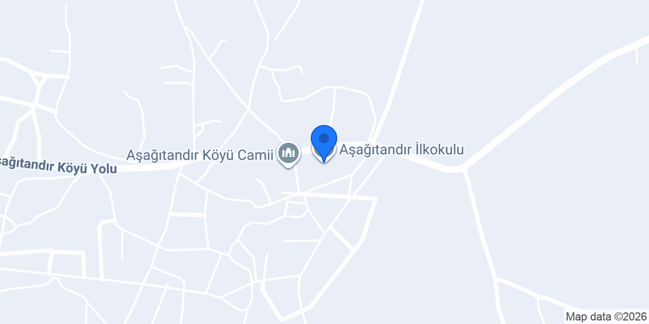 Aşağıtandır İlkokulu konumu