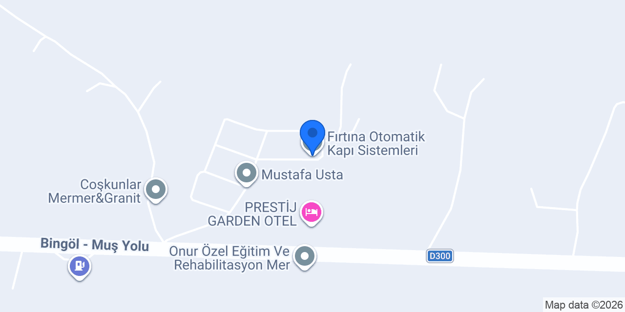 Fırtına Otomatik Kapı Sistemleri konumu