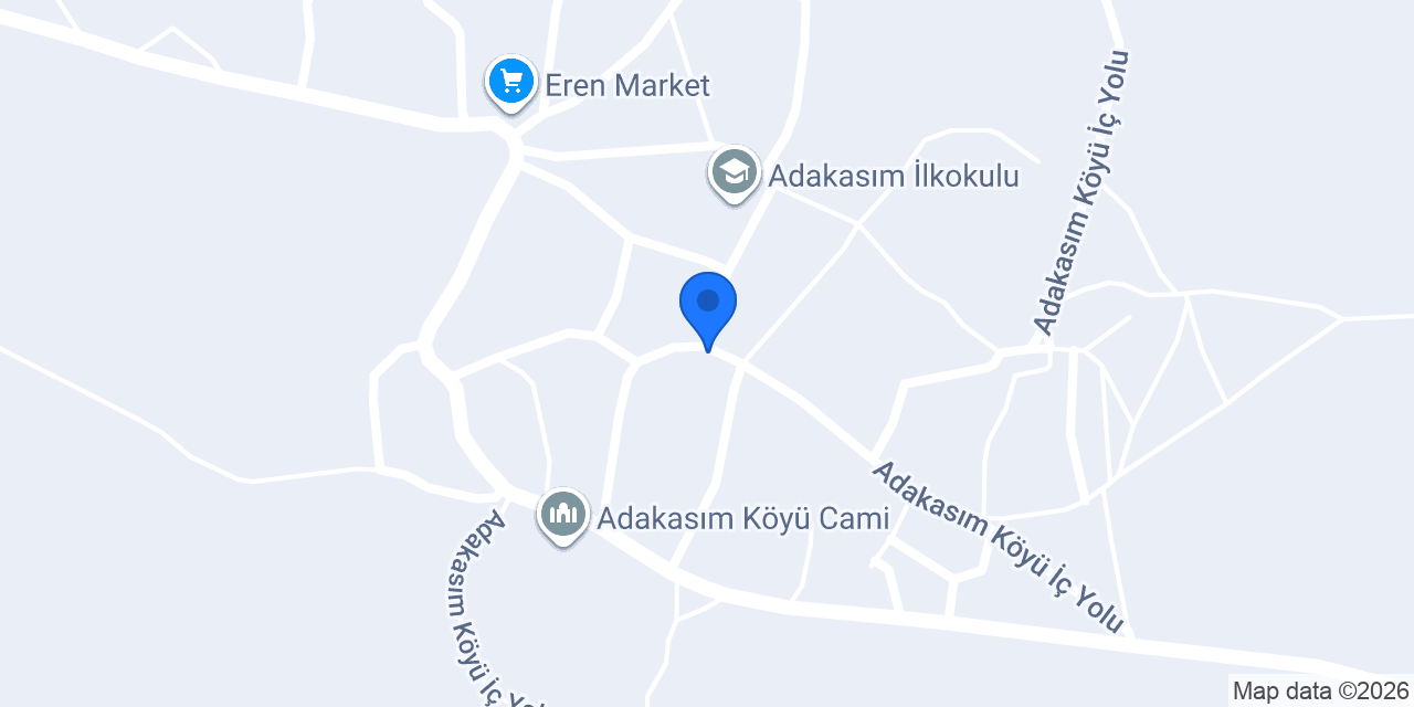 Adakasım Köyü Muhtarlığı konumu