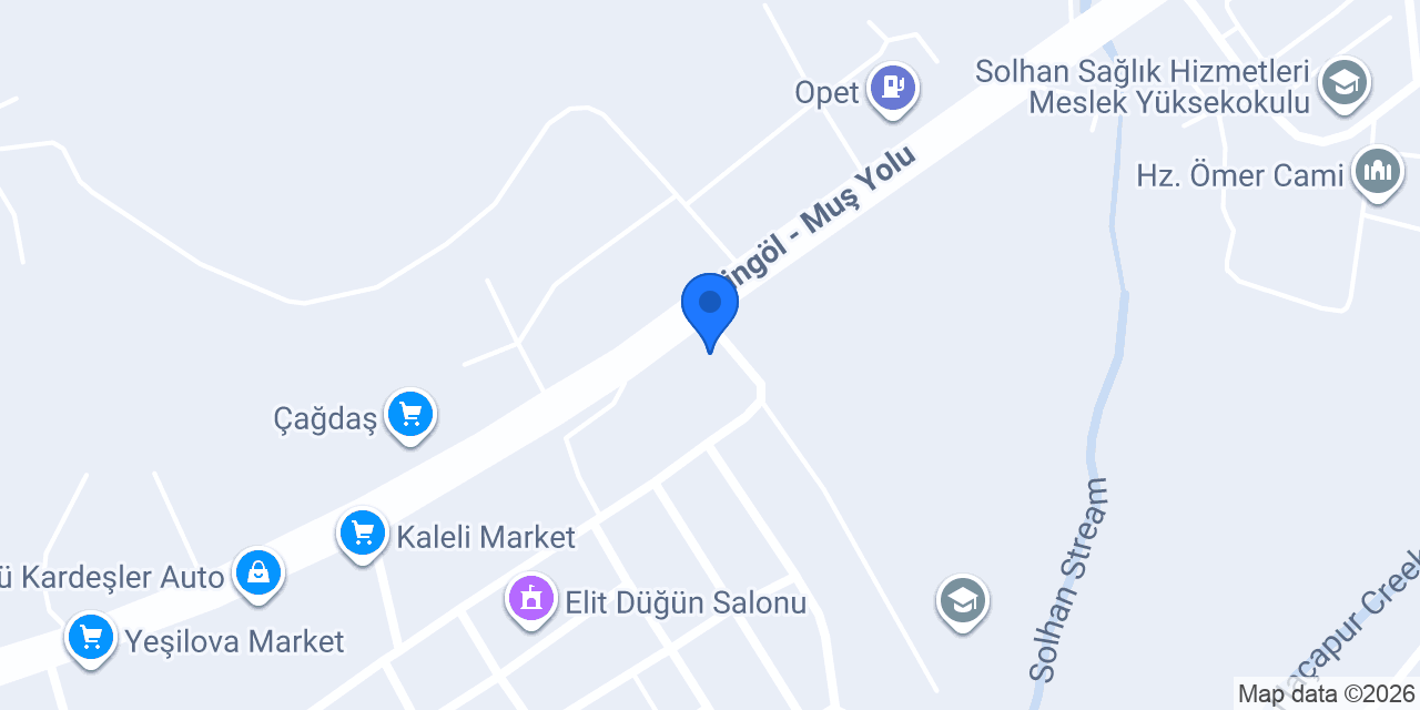 Solhan İlçe Emniyet Müdürlüğü konumu