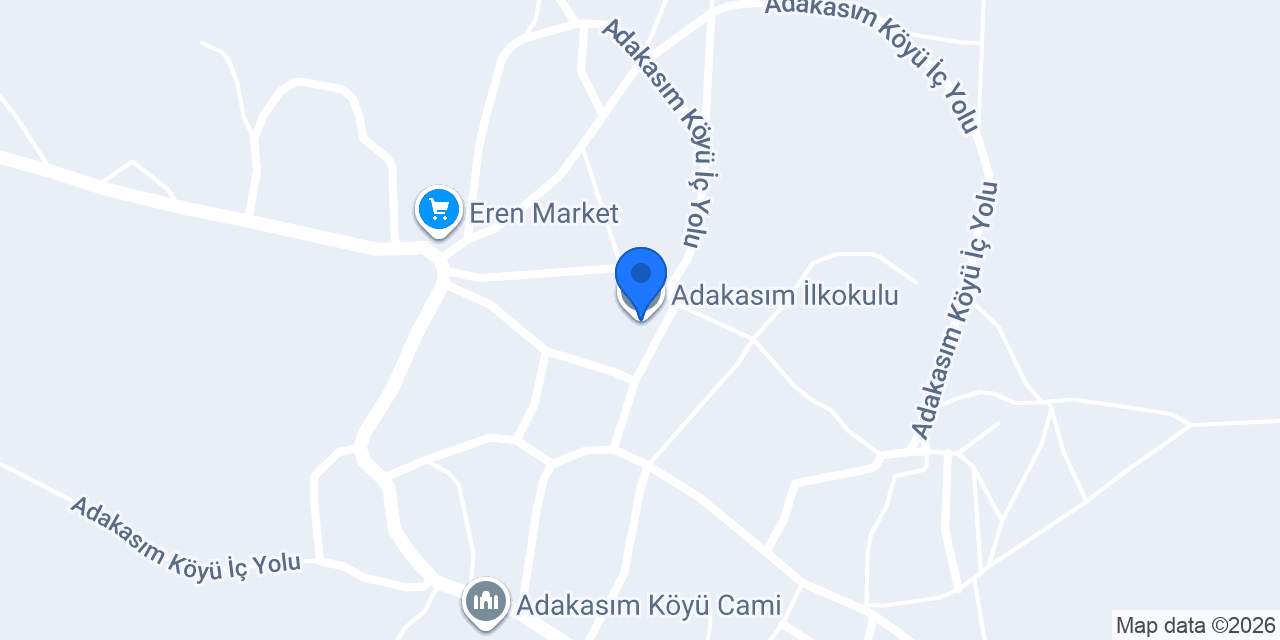 Adakasım İlkokulu konumu