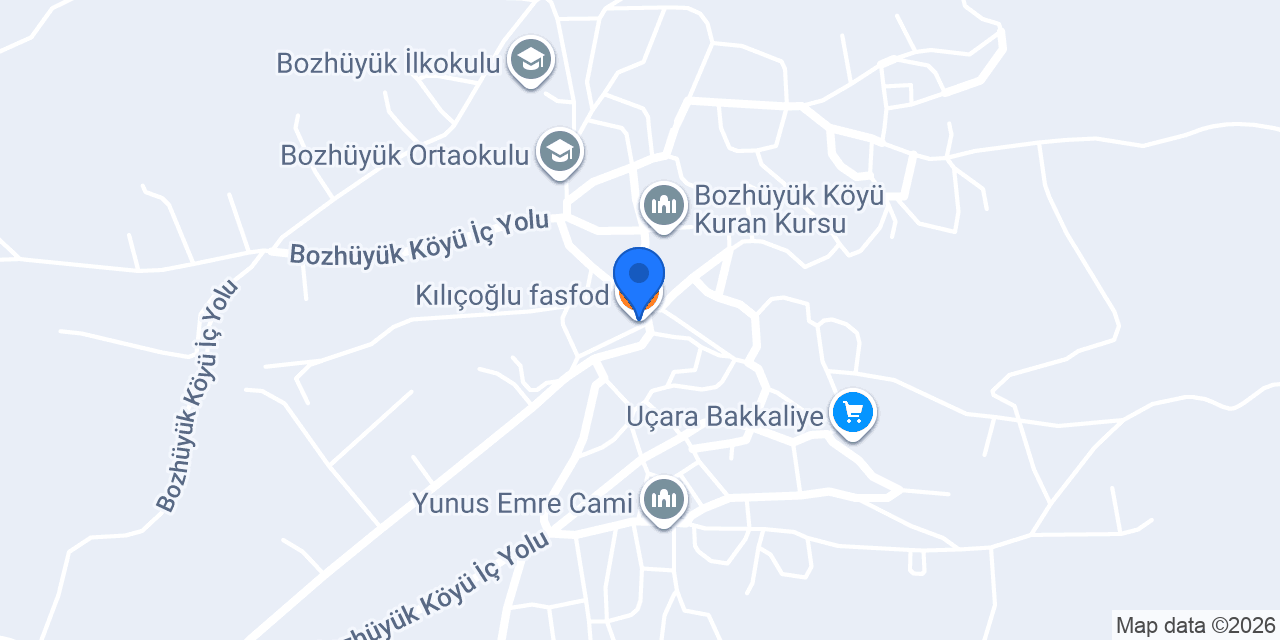 Kılıçoğlu fasfod konumu