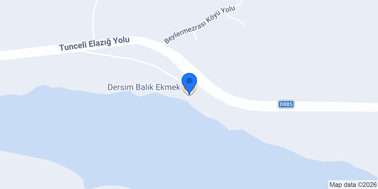 Dersim Balık Ekmek konumu