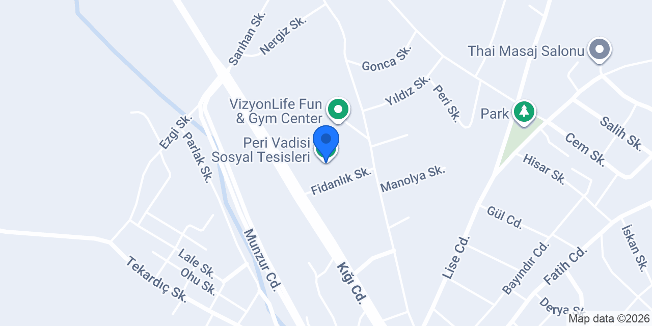 Peri Vadisi Sosyal Tesisleri konumu