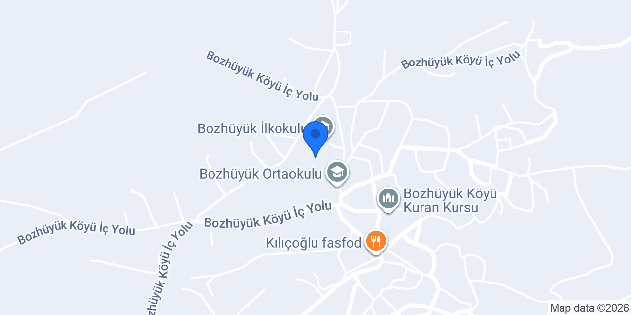 Bozhüyük İlkokulu konumu