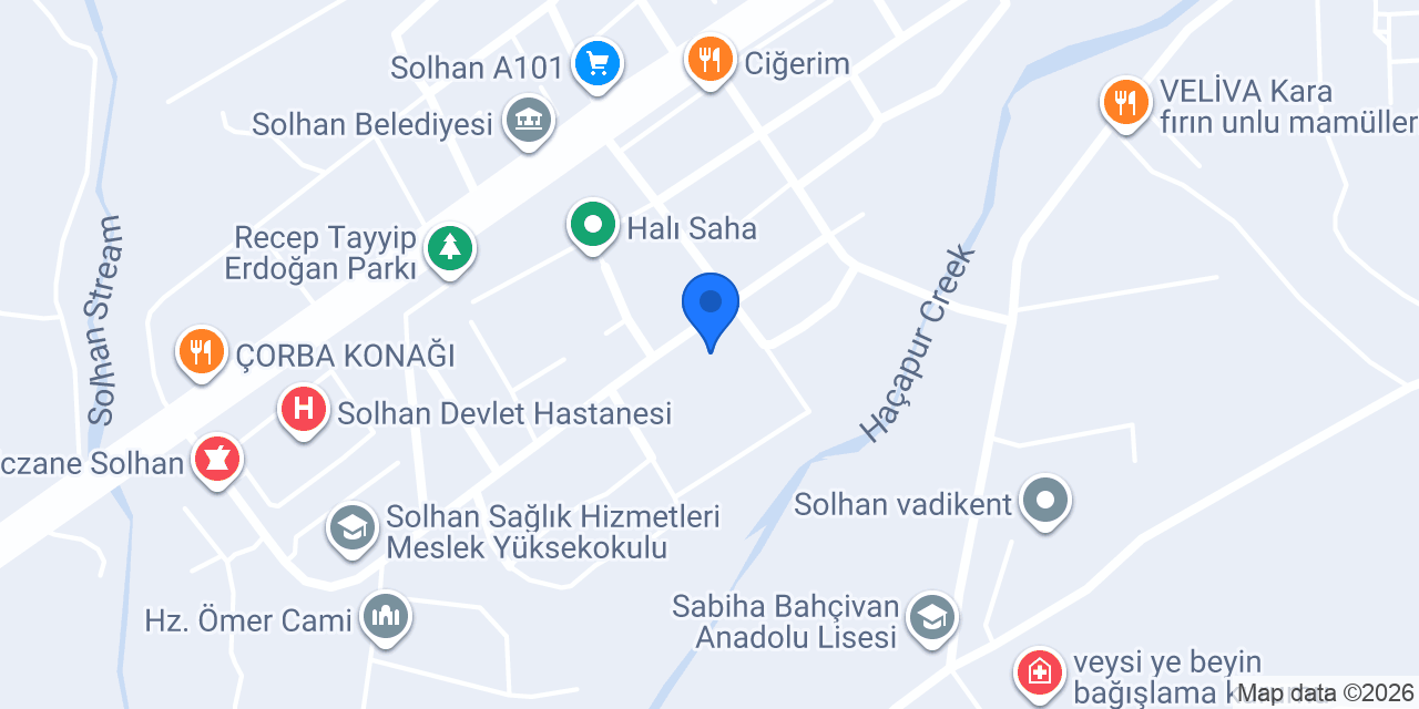 GSB SOLHAN GENÇLİK MERKEZİ konumu