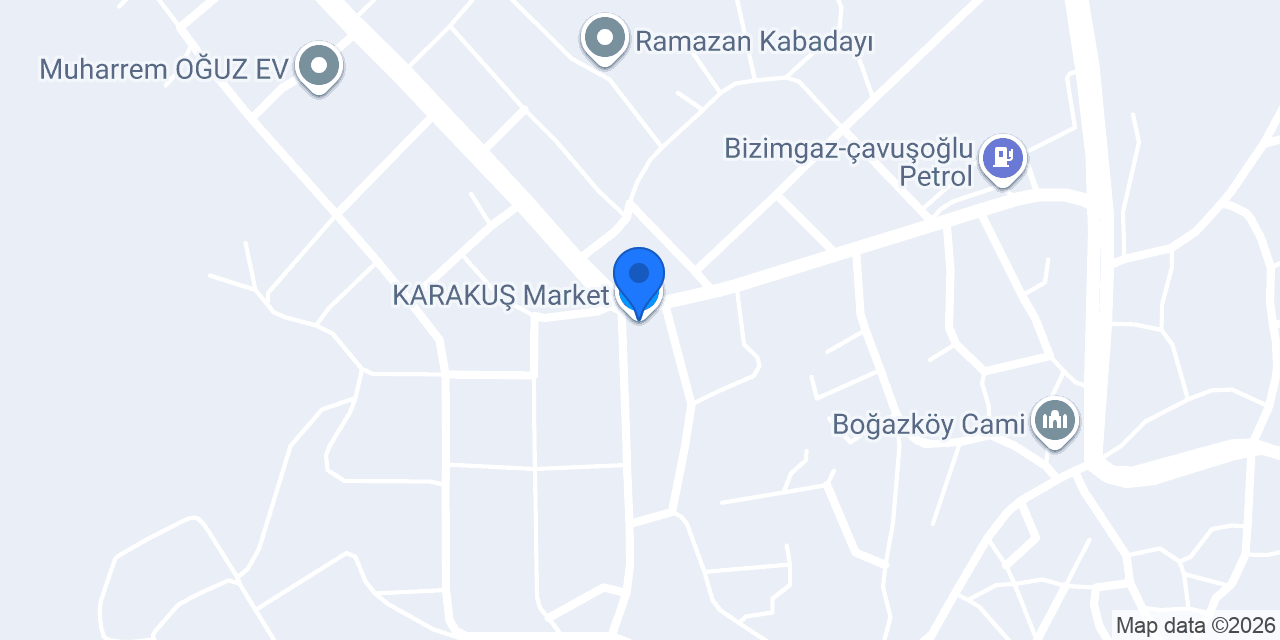 KARAKUŞ Market konumu