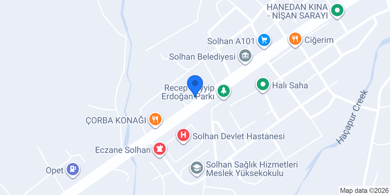 İrfan usta Solhan Döner konumu