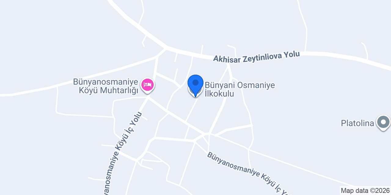 Bünyani Osmaniye İlkokulu konumu