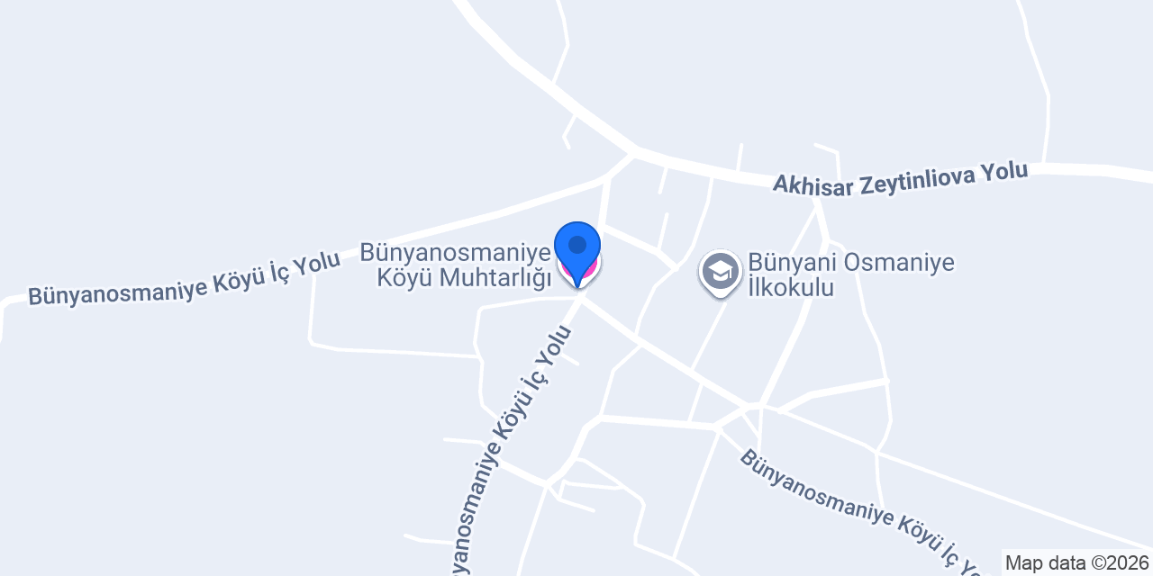 Bünyanosmaniye Köyü Muhtarlığı konumu