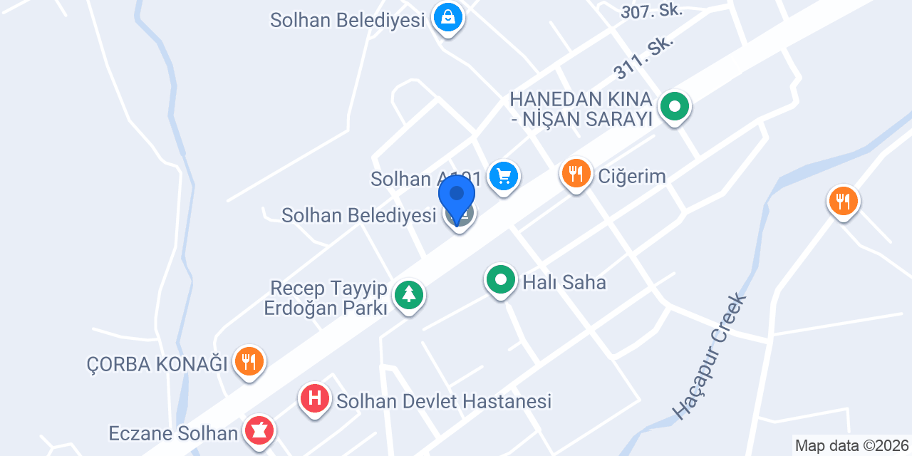 Solhan Belediyesi konumu