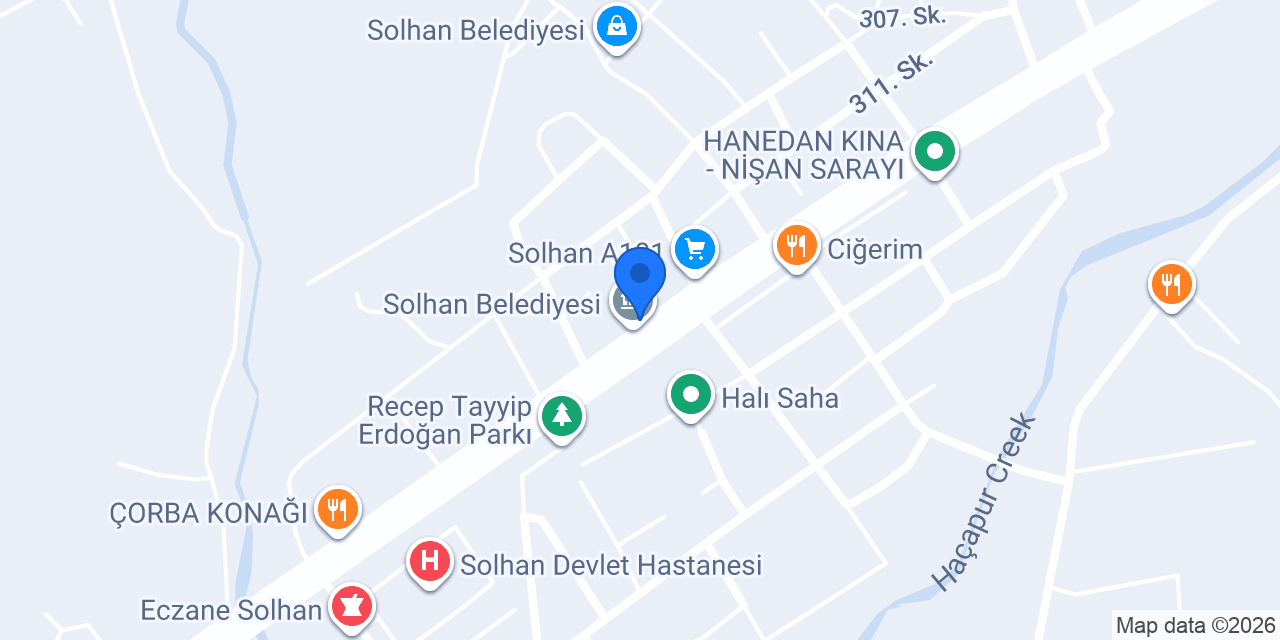 Solhan Set Taksi konumu