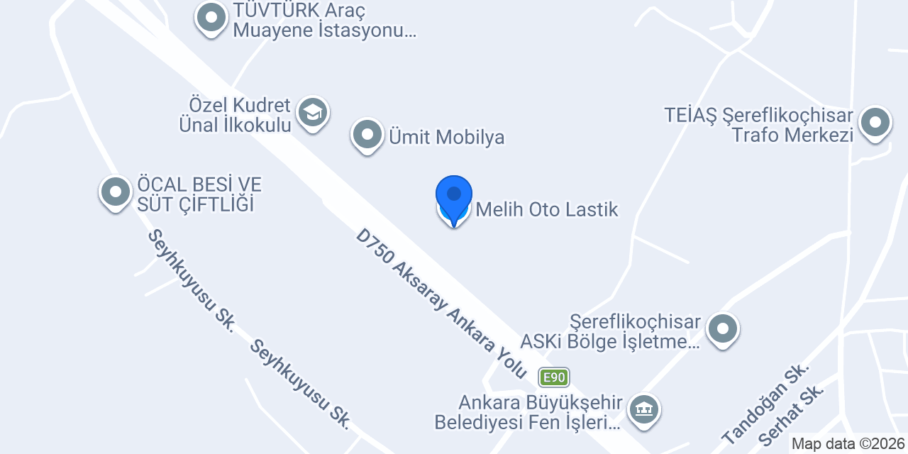 Melih Oto Lastik konumu