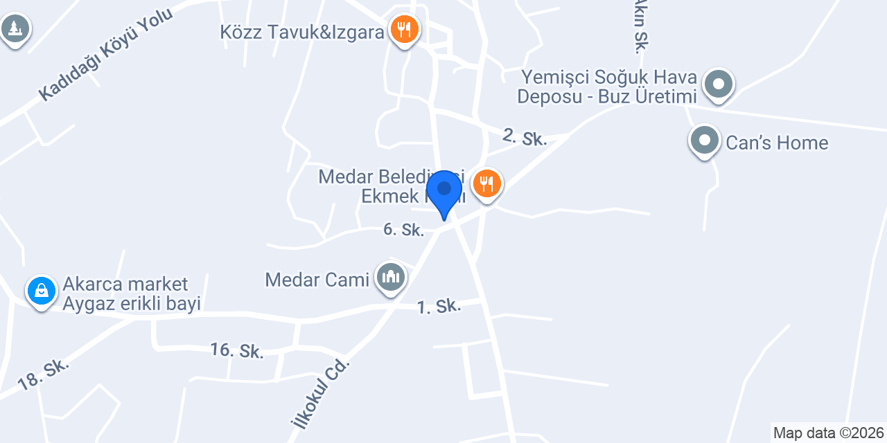 Medar Belediyesi konumu
