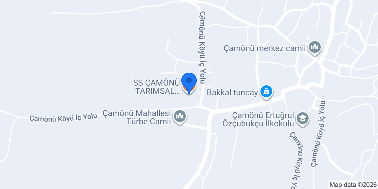 S.S ÇAMÖNÜ TARIMSAL KALKINMA KOPPERATİFİ konumu