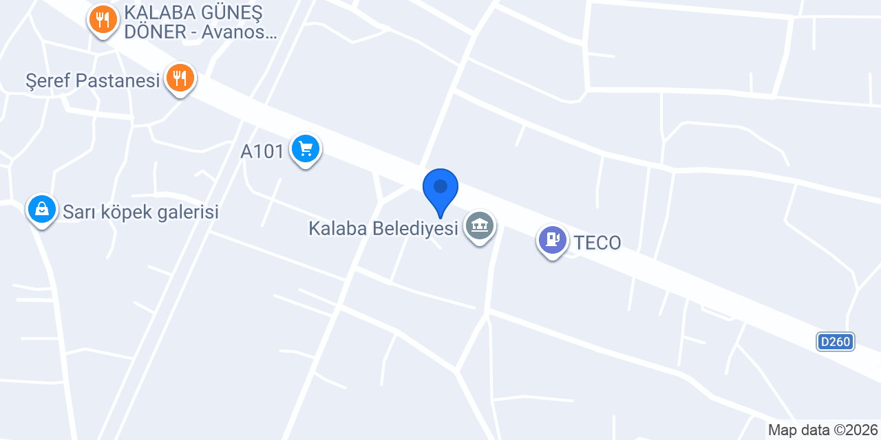 Ptt-kalaba Şubesi konumu