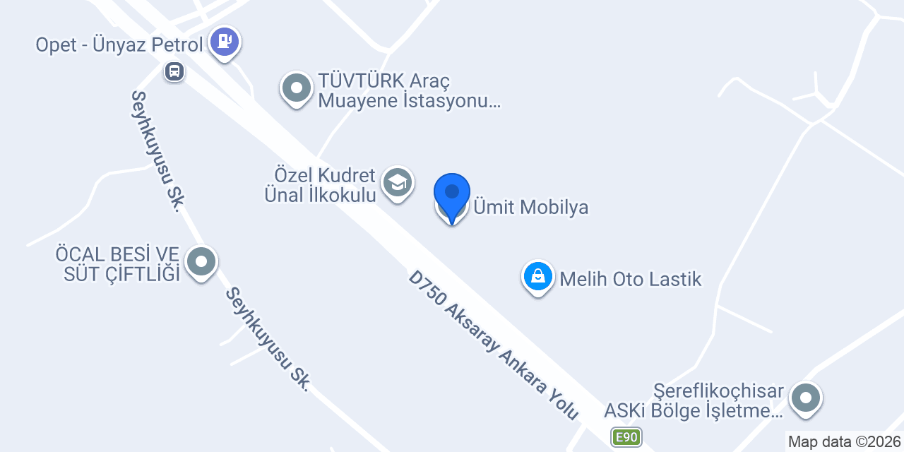 Ümit Mobilya konumu