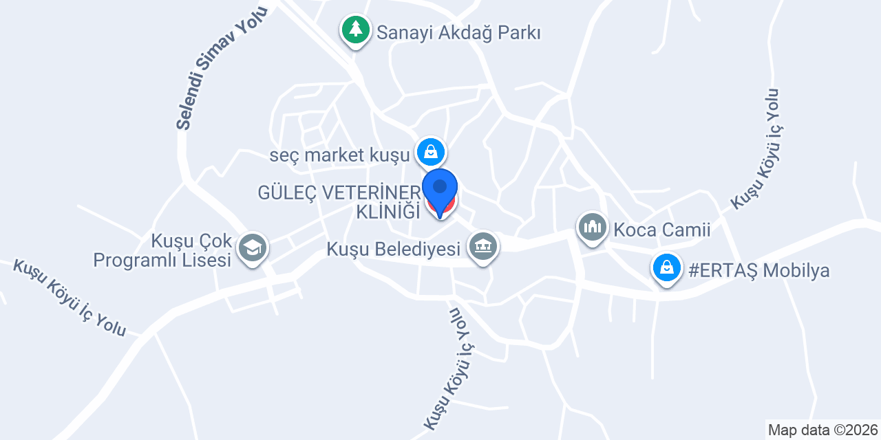 GÜLEÇ VETERİNER KLİNİĞİ konumu