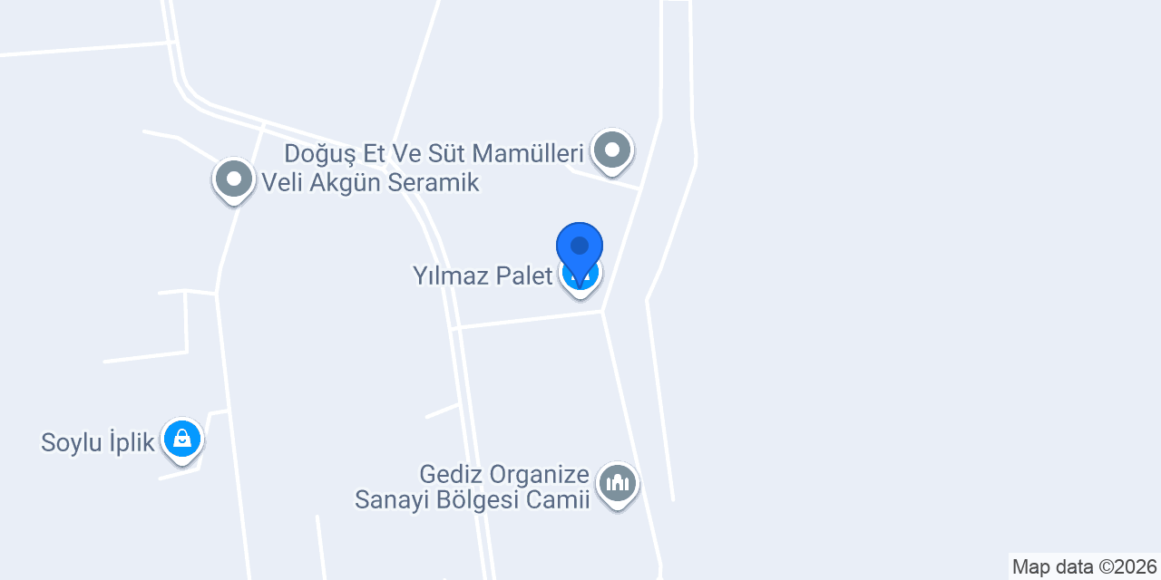 Yılmaz Palet konumu