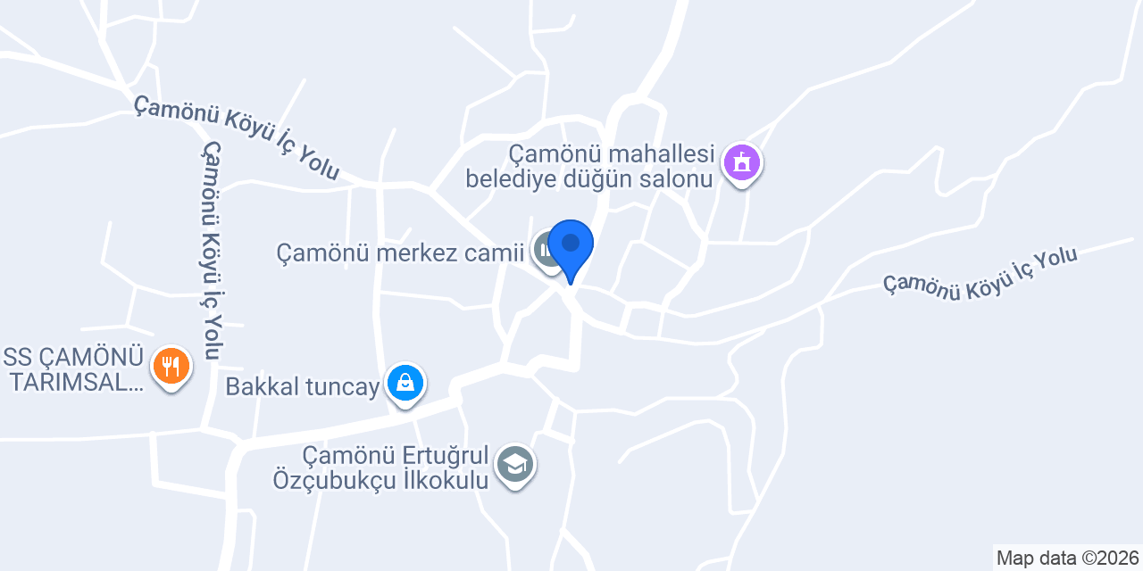 Çamönü Köyü Muhtarlığı konumu