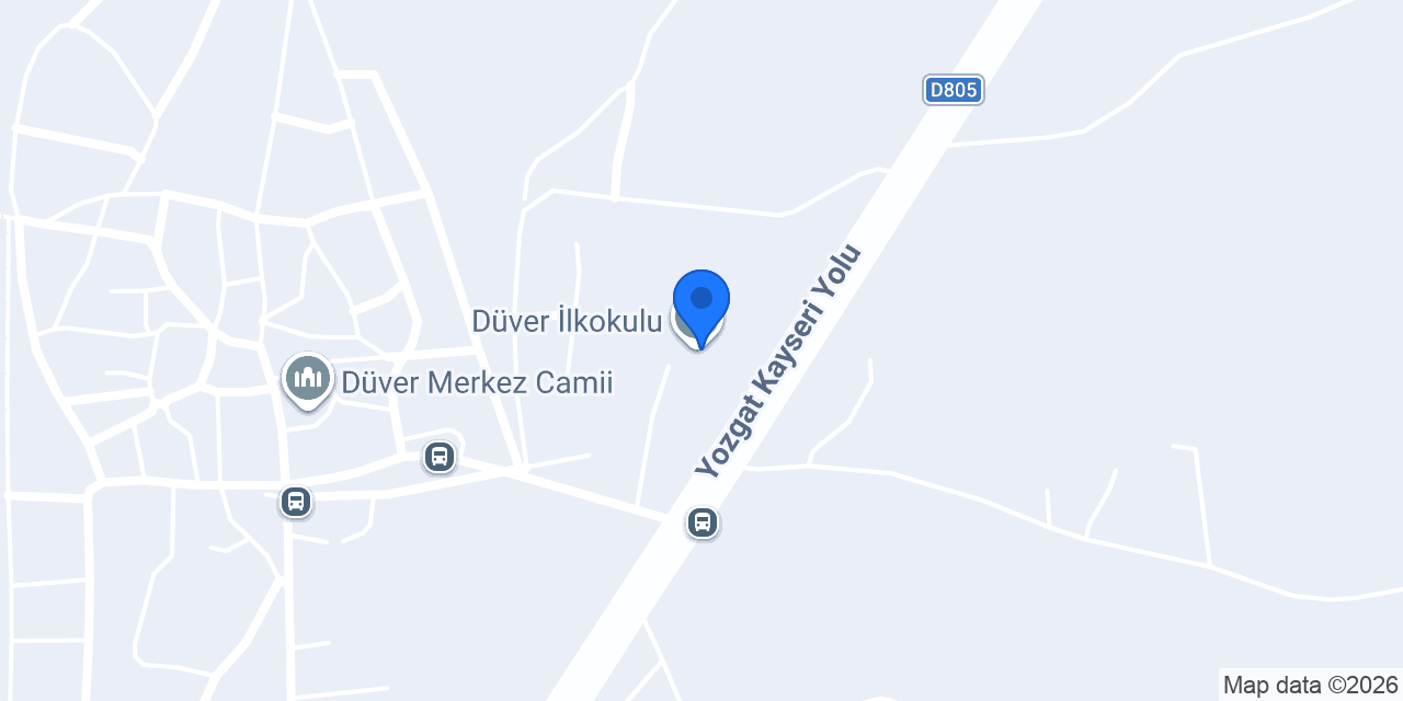 Düver İlkokulu konumu