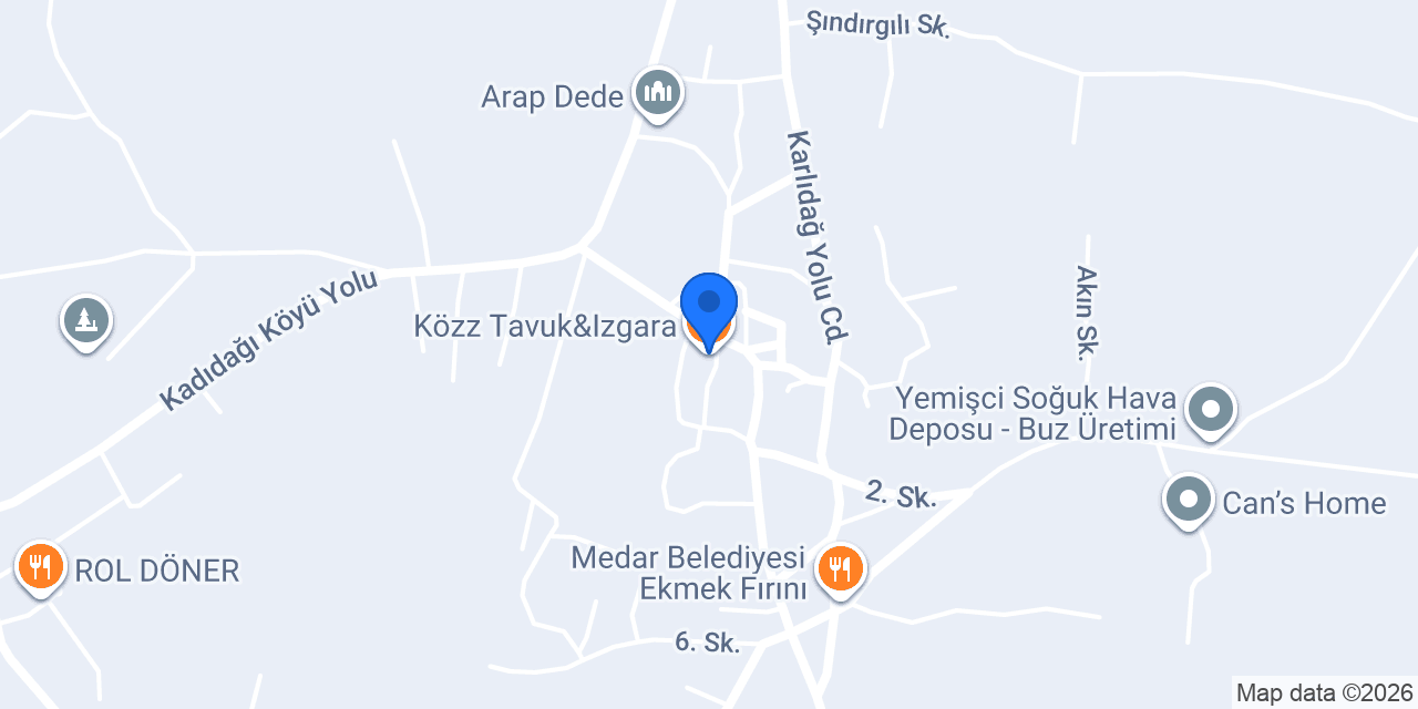 Közz Tavuk&Izgara konumu