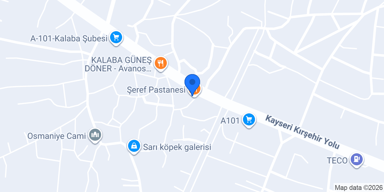 Şeref Pastanesi konumu