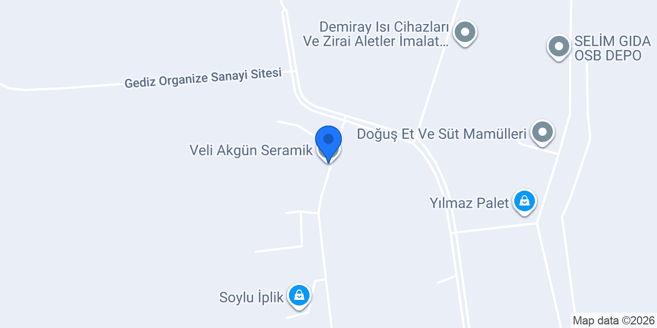 Veli Akgün Seramik konumu